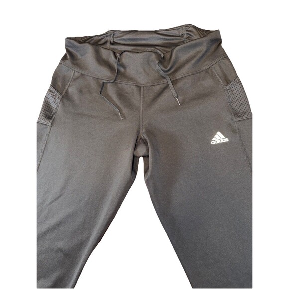 Adidas AEROREADY Women's Running Capri Leggings Black Athletic Activewear Size L - Picture 2 of 8